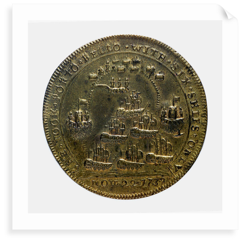 Medal commemorating Admiral Edward Vernon (1684-1757) and the capture of Porto Bello, 1739; reverse by unknown