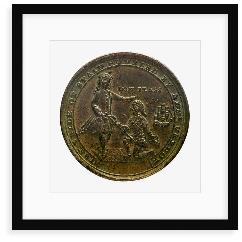 Medal commemorating Admiral Edward Vernon (1684-1757) and the capture of Porto Bello, 1739; obverse by unknown