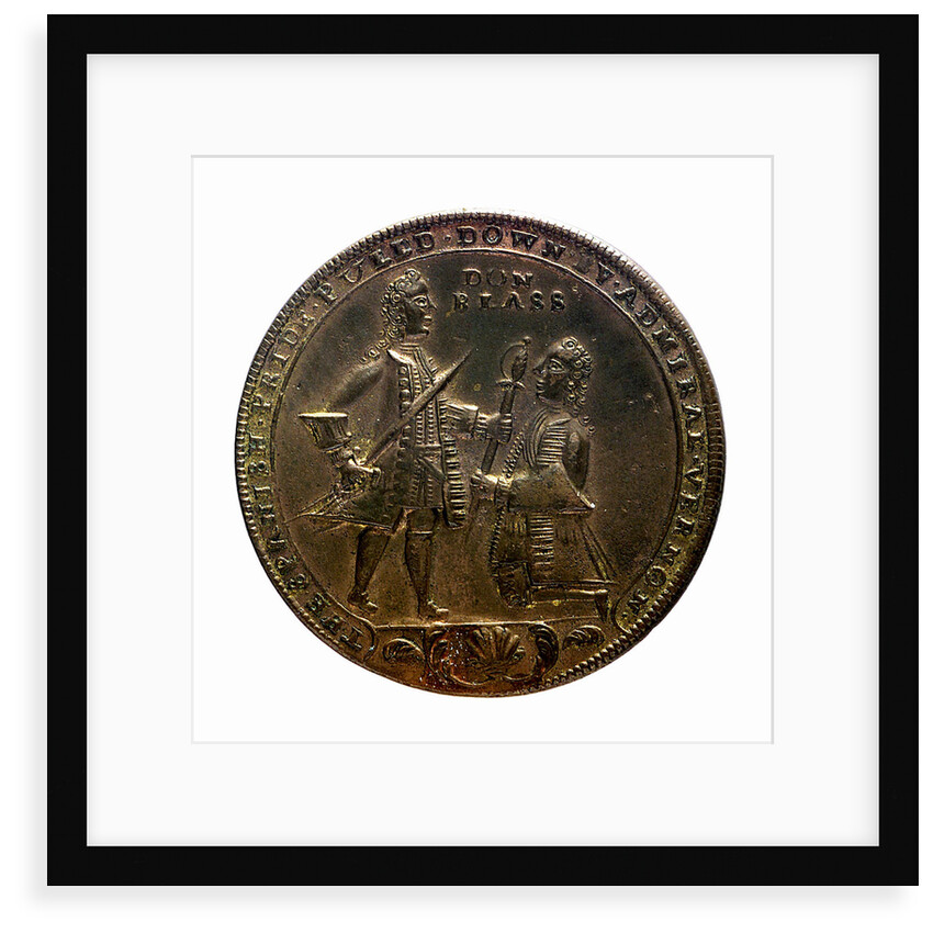 Medal commemorating Admiral Edward Vernon (1684-1757) and the capture of Porto Bello, 1739; obverse by unknown