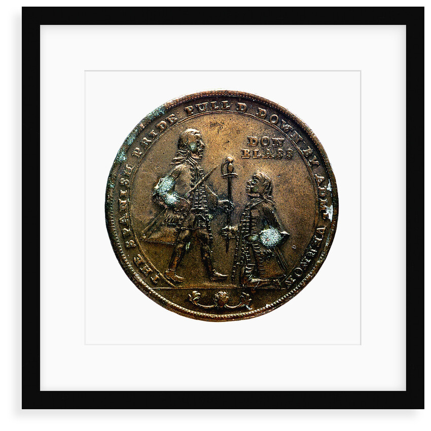 Medal commemorating Admiral Edward Vernon (1684-1757) and the capture of Porto Bello, 1739; obverse by unknown