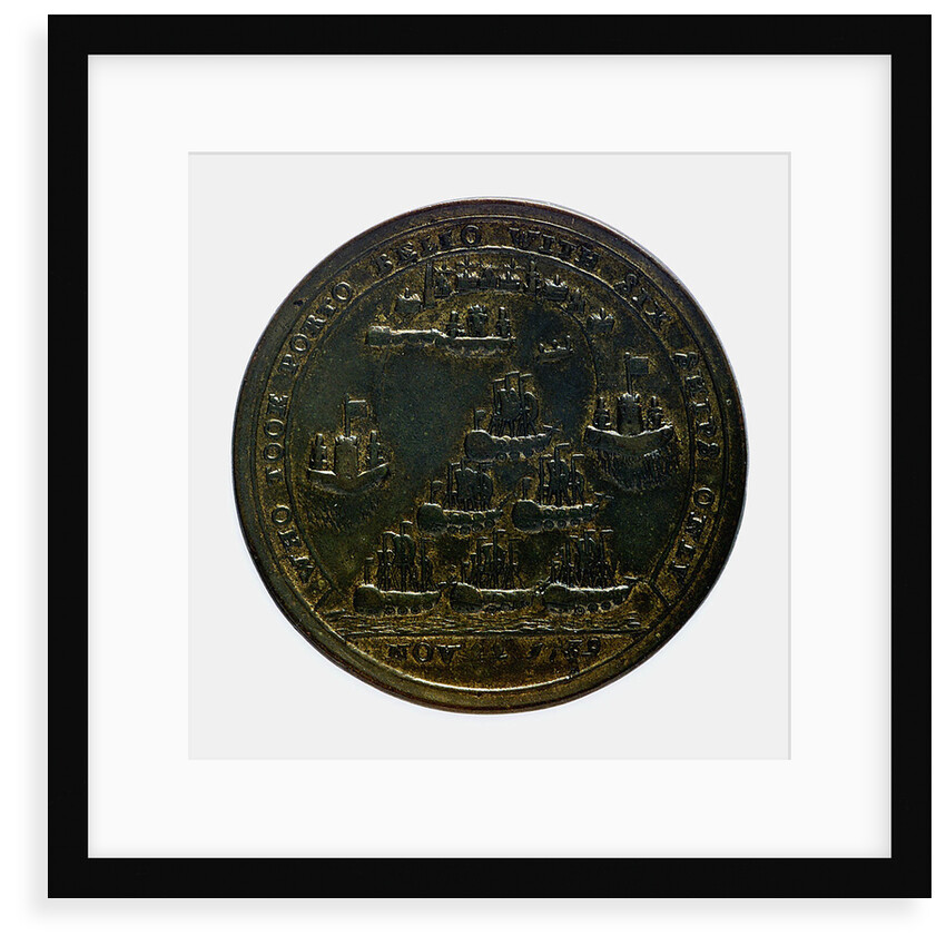 Medal commemorating Admiral Edward Vernon (1684-1757) and the capture of Porto Bello, 1739; reverse by G. Bradbury