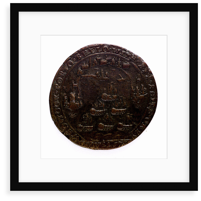 Medal commemorating Admiral Edward Vernon (1684-1757) and the capture of Porto Bello, 1739; reverse by Unknown