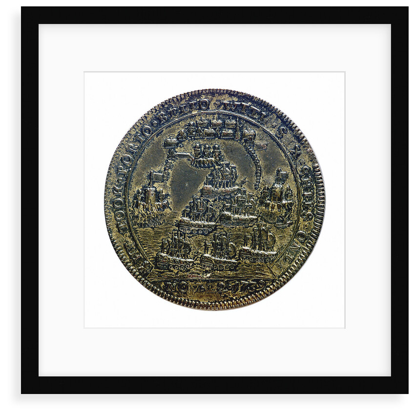 Medal commemorating Vernon's capture of Porto Bello, 1739 and proposed attack on Havana 1741; reverse by unknown