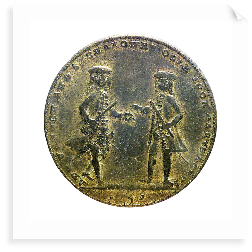 Medal commemorating Admiral Edward Vernon (1684-1757) and Admiral Sir Chaloner Ogle (1681?-1750), the attack on Cartagena, 1741; obverse by unknown