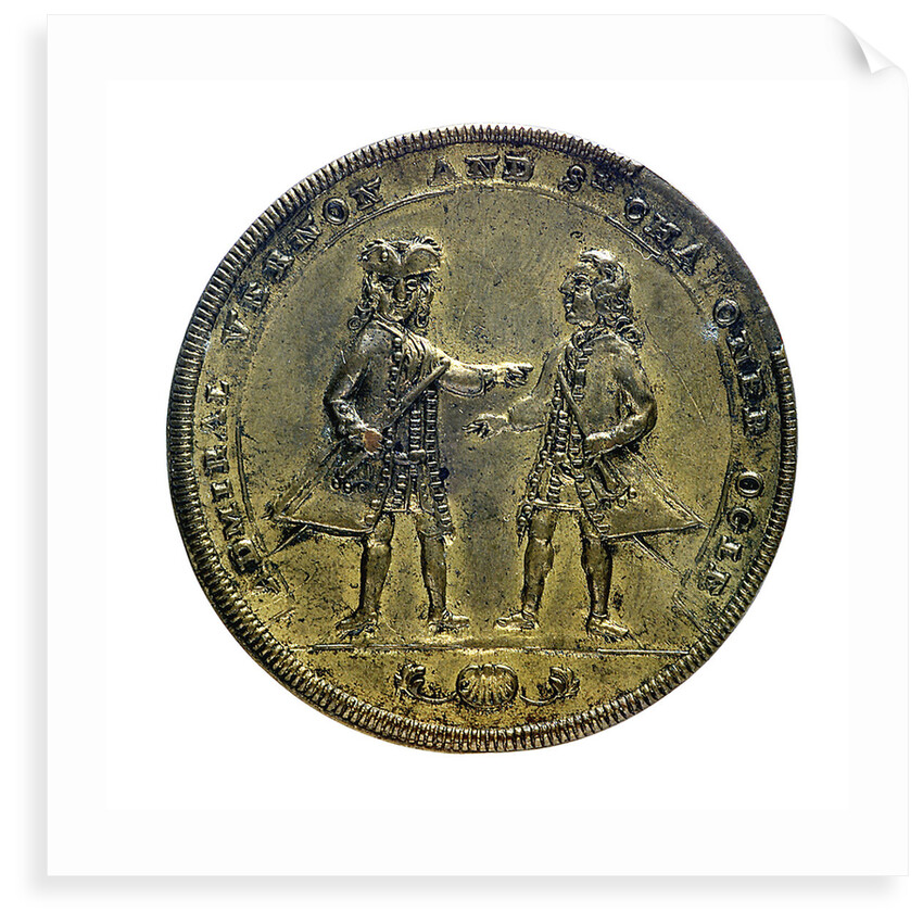 Medal commemorating Admiral Edward Vernon (1684-1757) and Admiral Sir Chaloner Ogle (1681?-1750), the attack on Cartagena, 1741; obverse by Unknown