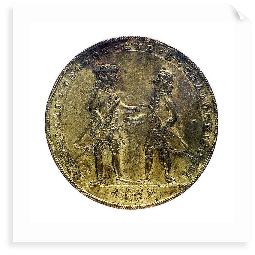 Medal commemorating Admiral Edward Vernon (1684-1757) and Admiral Sir Chaloner Ogle (1681?-1750), the attack on Cartagena, 1741; obverse by unknown