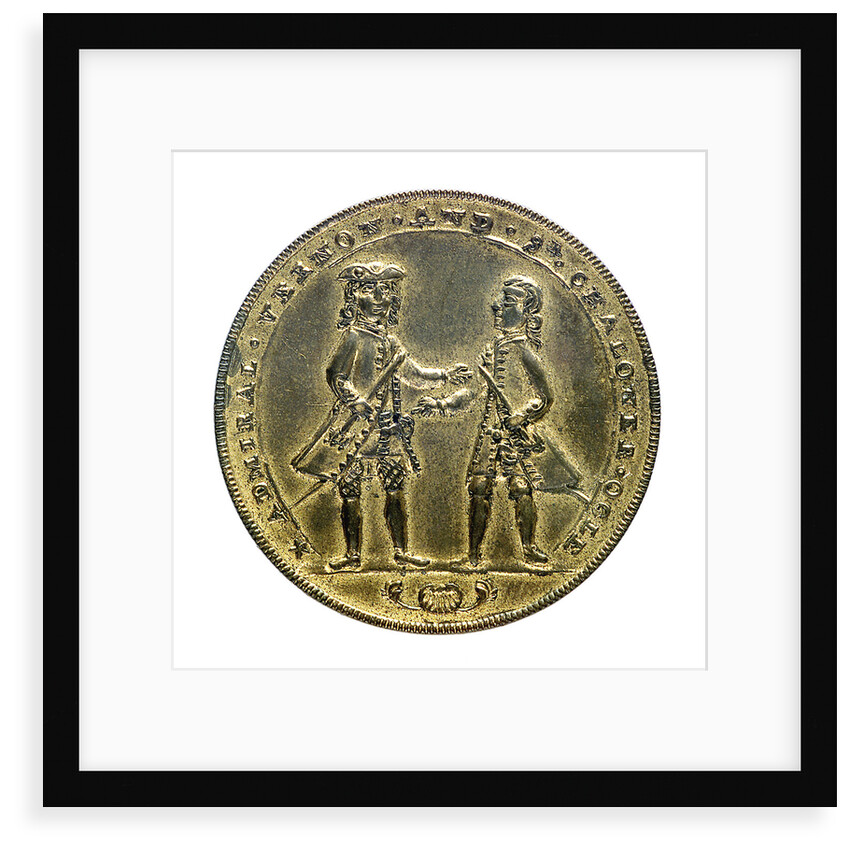 Medal commemorating Admiral Edward Vernon (1684-1757) and Admiral Edward Vernon (1684-1757), the attack on  Cartagena, 1741; obverse by unknown