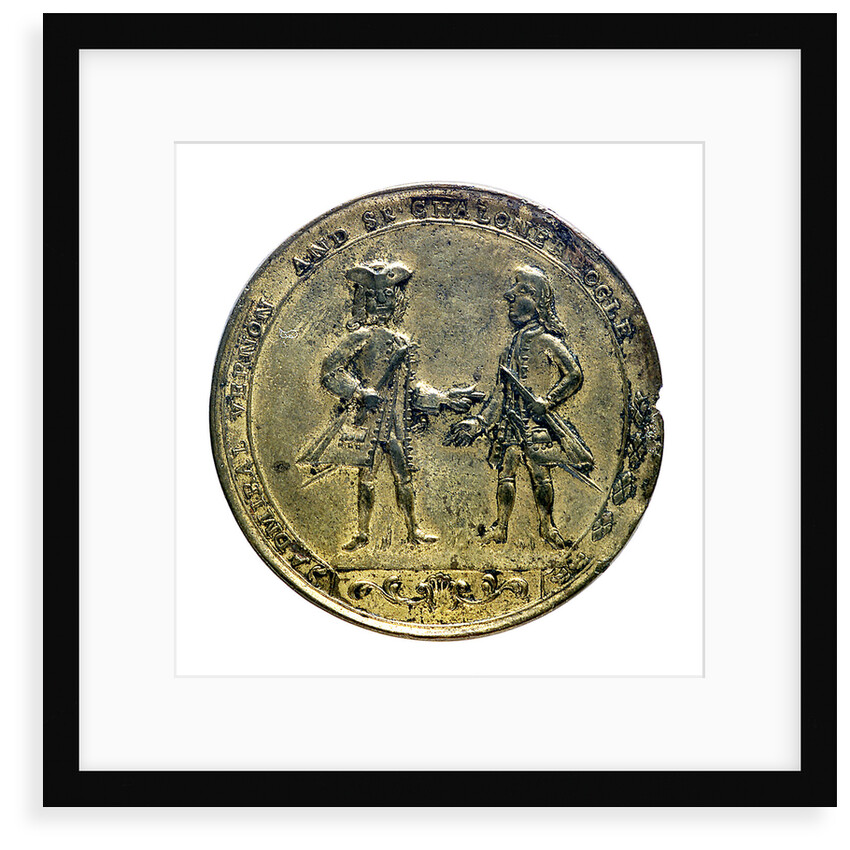 Medal commemorating Admiral Edward Vernon (1684-1757) and Admiral Edward Vernon (1684-1757), the attack on Cartagena, 1741; obverse by unknown