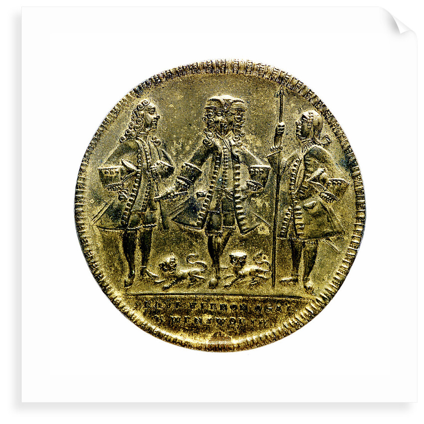 Medal commemorating Admiral Edward Vernon (1684-1757) and Admiral Edward Vernon (1684-1757), capture of Porto Bello, 1739; obverse by unknown