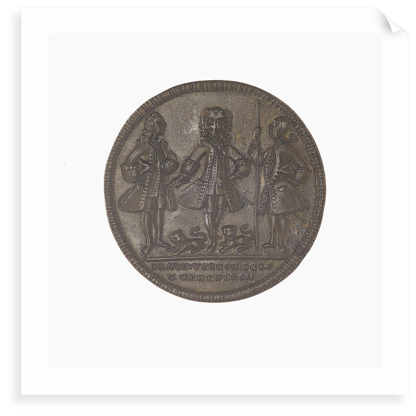 Medal commemorating Admiral Edward Vernon (1684-1757), Admiral Sir Chaloner Ogle (1681?-1750) and General Thomas Wentworth, the attack on Cartagena, 1741 by unknown