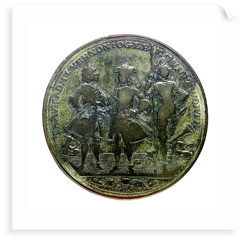Medal commemorating Admiral Edward Vernon (1684-1757), Admiral Sir Chaloner Ogle (1681?-1750) and General Thomas Wentworth, the attack on Cartagena, 1741; obverse by I. Giles
