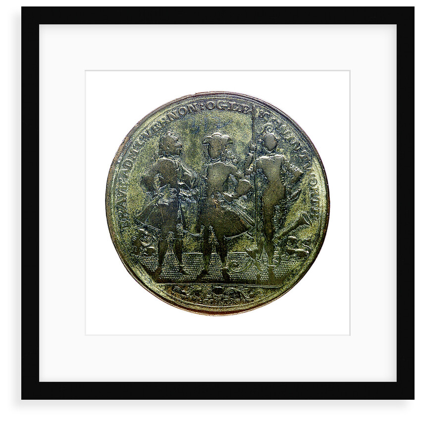 Medal commemorating Admiral Edward Vernon (1684-1757), Admiral Sir Chaloner Ogle (1681?-1750) and General Thomas Wentworth, the attack on Cartagena, 1741; obverse by I. Giles