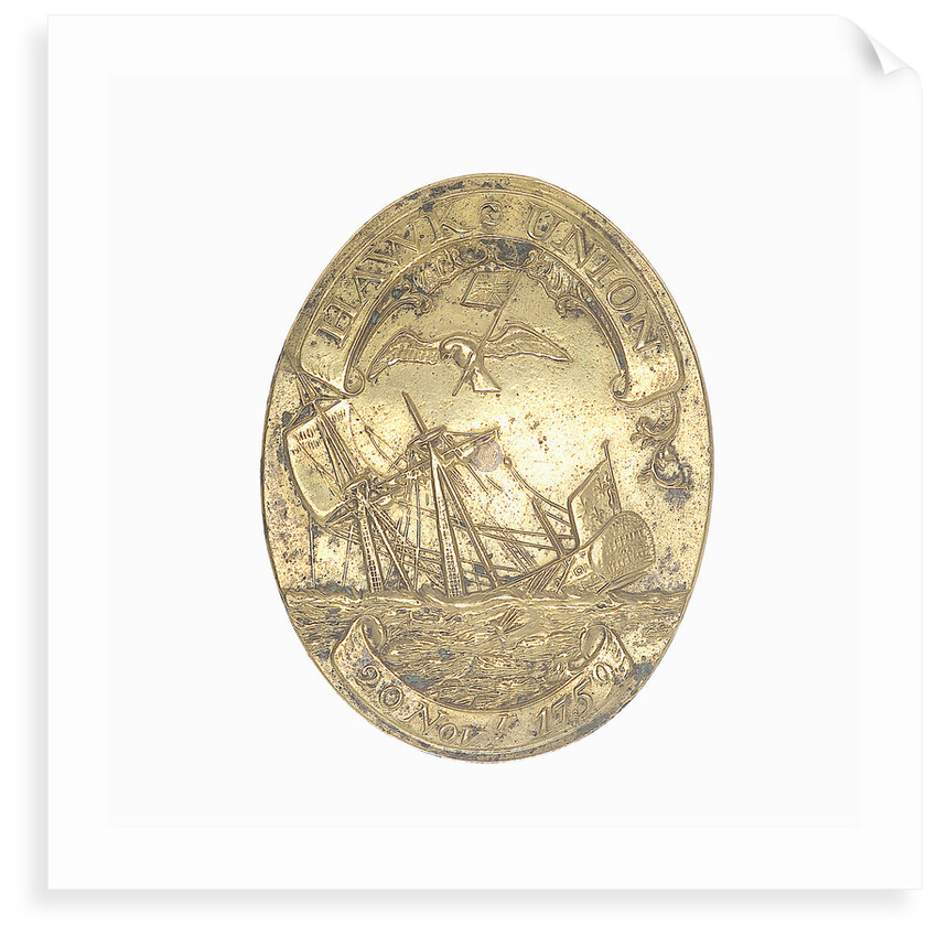 Badge commemorating the Battle of Quiberon Bay, 1759 by unknown