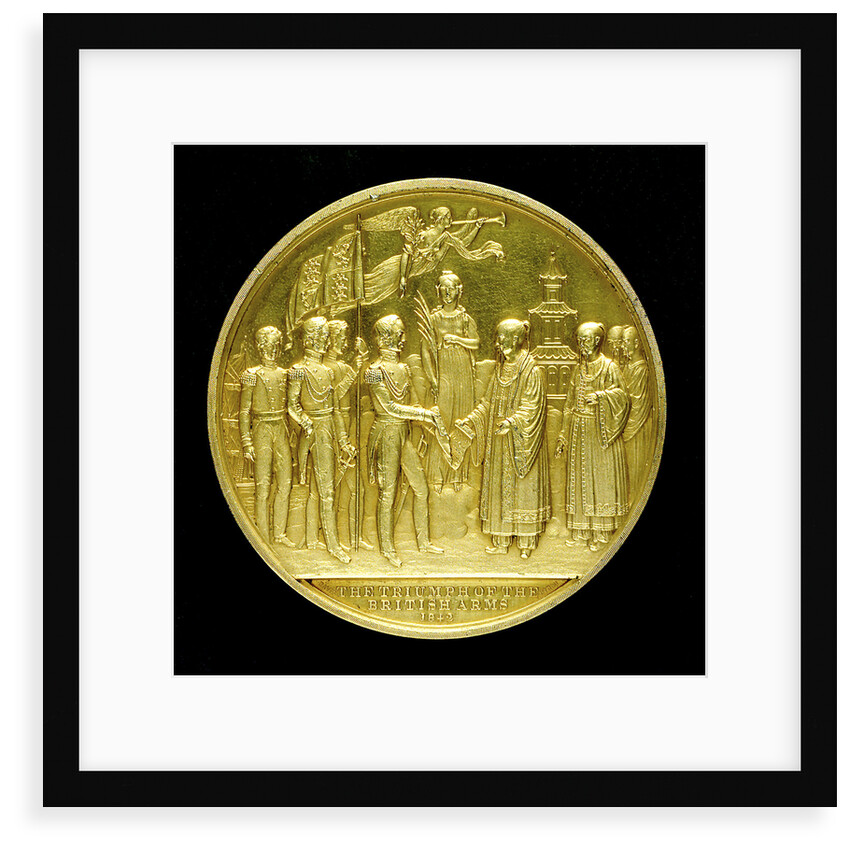 Commemorative medal depicting the end of the war with China, 1842; reverse by Davis