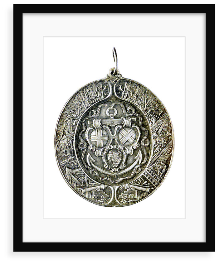 Naval reward medal; obverse by Thomas Simon