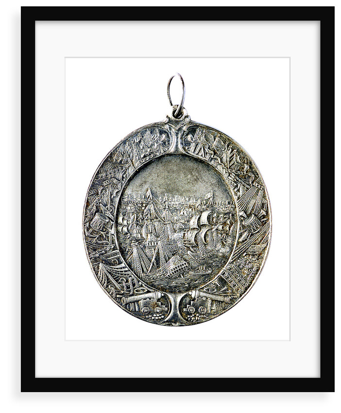 Naval reward medal; reverse by Thomas Simon