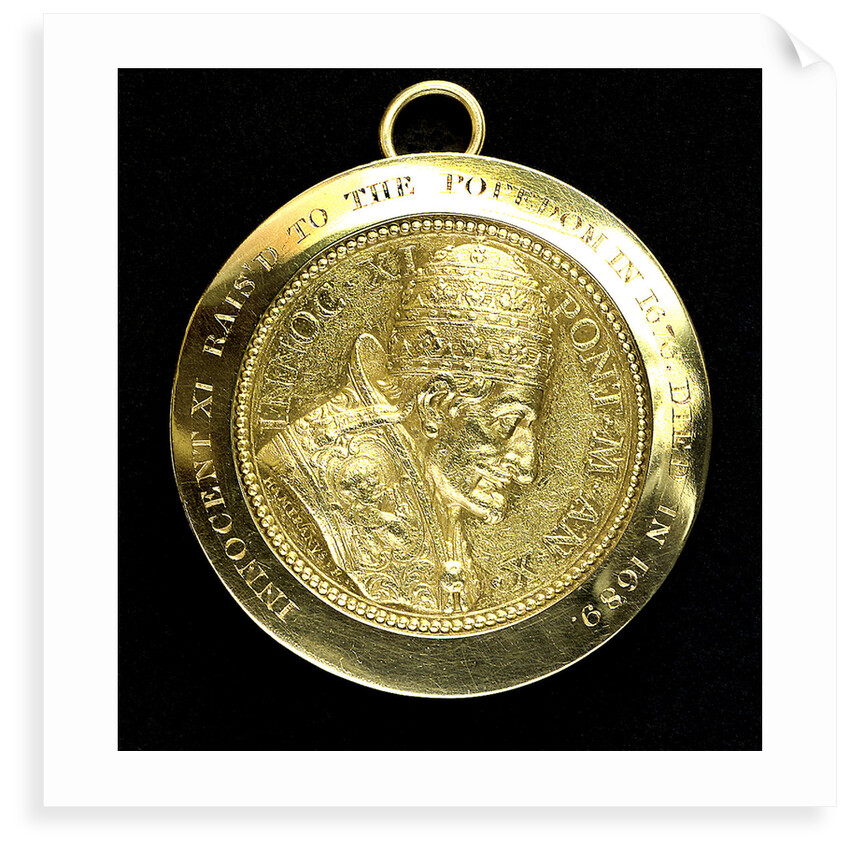 Papal reward medal commemorating Pope Innocent XI; obverse by Hameranus