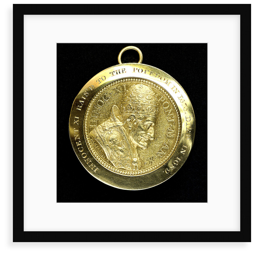 Papal reward medal commemorating Pope Innocent XI; obverse by Hameranus