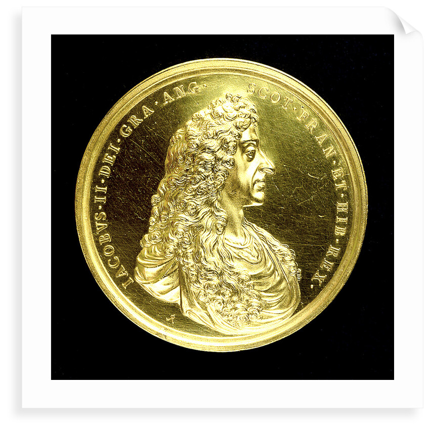 Naval reward medal; obverse by J. Roettier