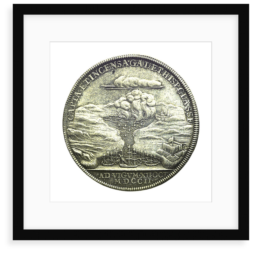Medal commemorating the Expedition to Vigo Bay, 1702; reverse by J. Croker