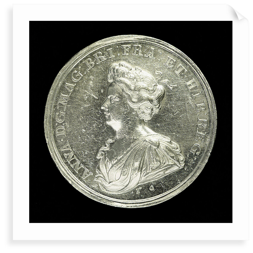 Medal commemorating the capture of Gibraltar and action off Malaga, 1704; obverse by John Croker