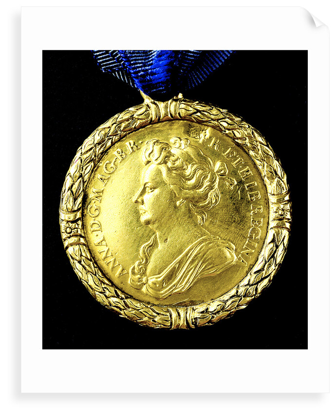 Medal commemorating the capture of Gibraltar, 1704; obverse by J. Croker