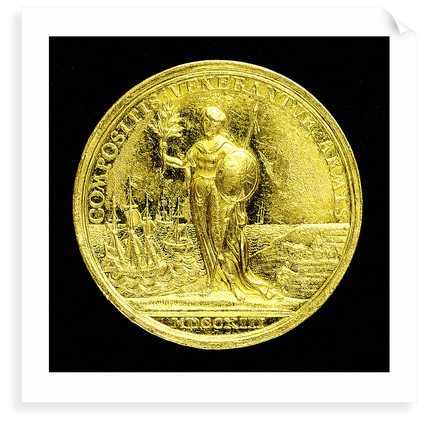 Medal commemorating the Peace of Utrecht, 1713; reverse by J. Croker