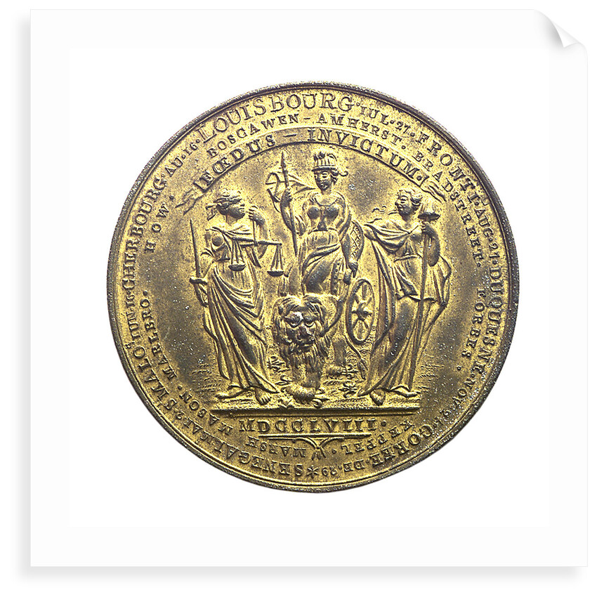 Medal commemorating the successes of 1758; reverse by Thomas Pingo