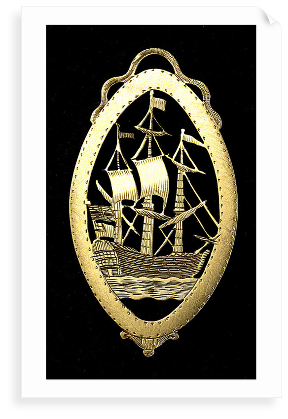 Badge commemorating the Battle of the Saints, 1782; reverse by unknown