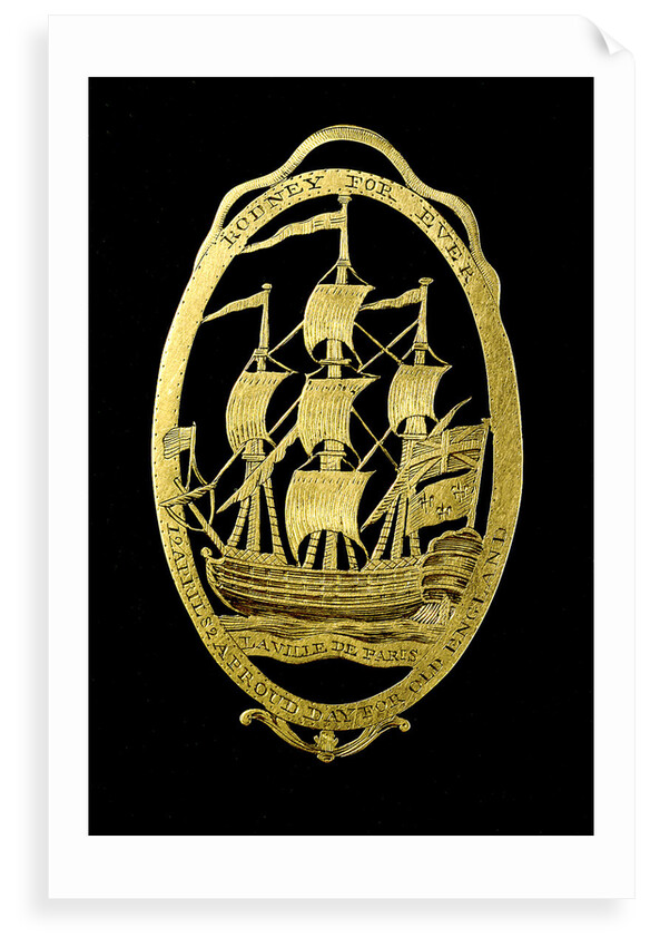Badge commemorating the Battle of the Saints, 1782; reverse by unknown