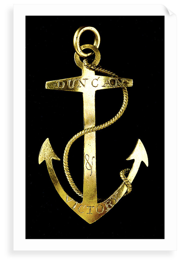 Badge commemorating the Battle of Camperdown and Admiral of the Fleet, Adam Duncan (1731-1804); obverse by unknown