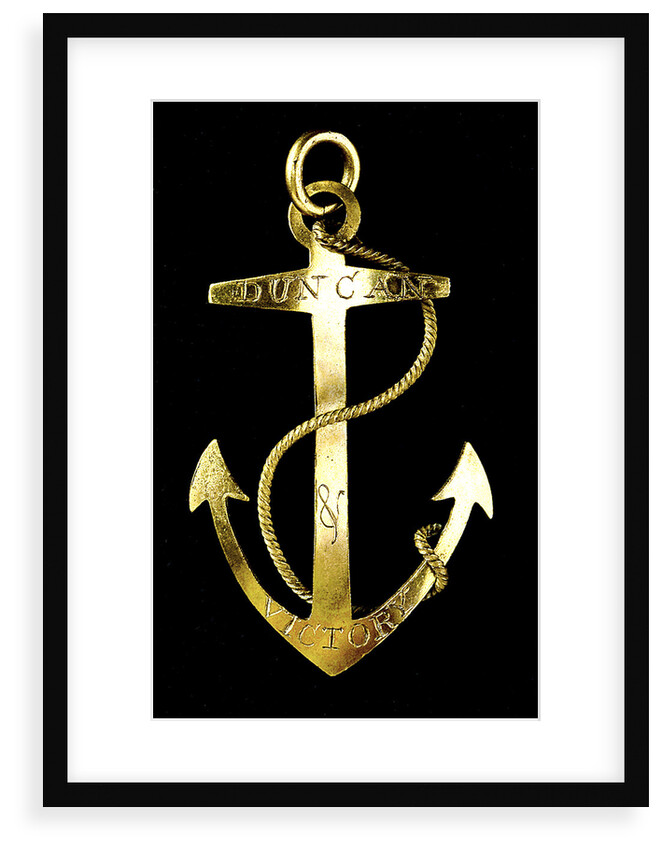 Badge commemorating the Battle of Camperdown and Admiral of the Fleet, Adam Duncan (1731-1804); obverse by unknown