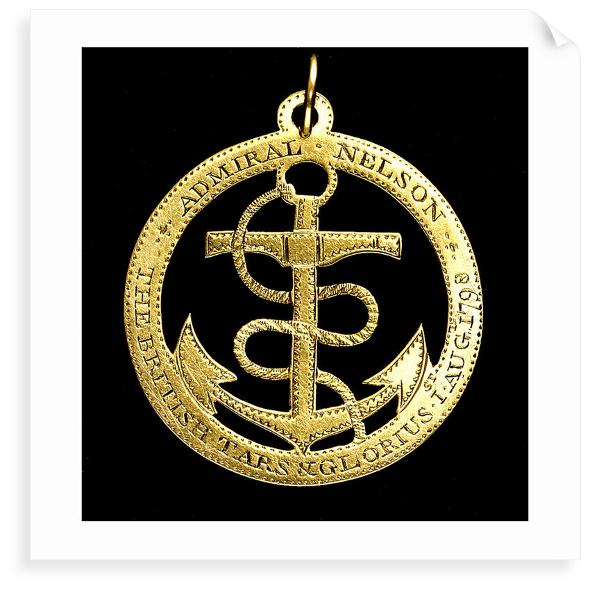 Badge commemorating the Battle of the Nile, 1798; obverse by unknown