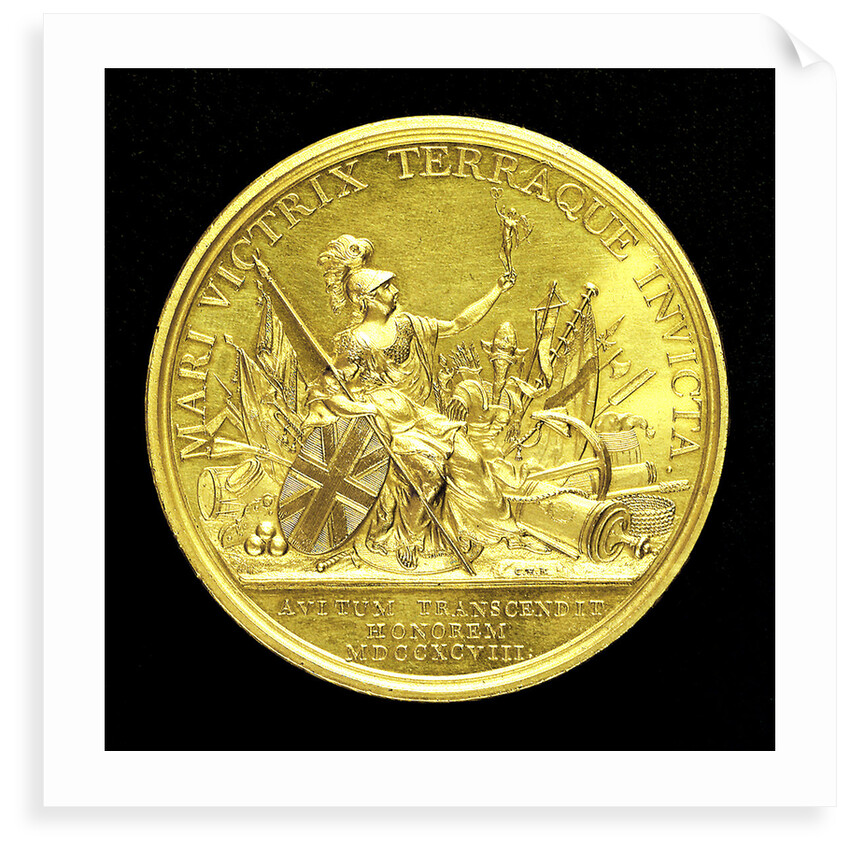 Medal commemorating the British victories of 1798; obverse by Heinrich Kuchler