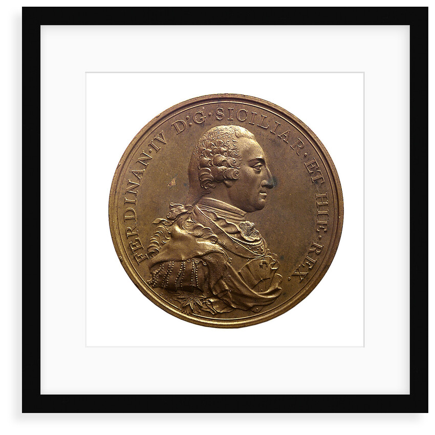 Medal commemorating King Ferdinand IV re-established at Naples, 1799 by Heinrich Kuchler