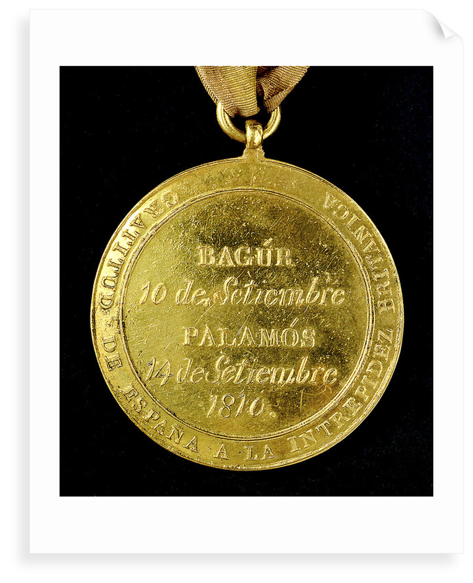 Medal commemorating Bagur and Palamos, 1810; reverse by Unknown