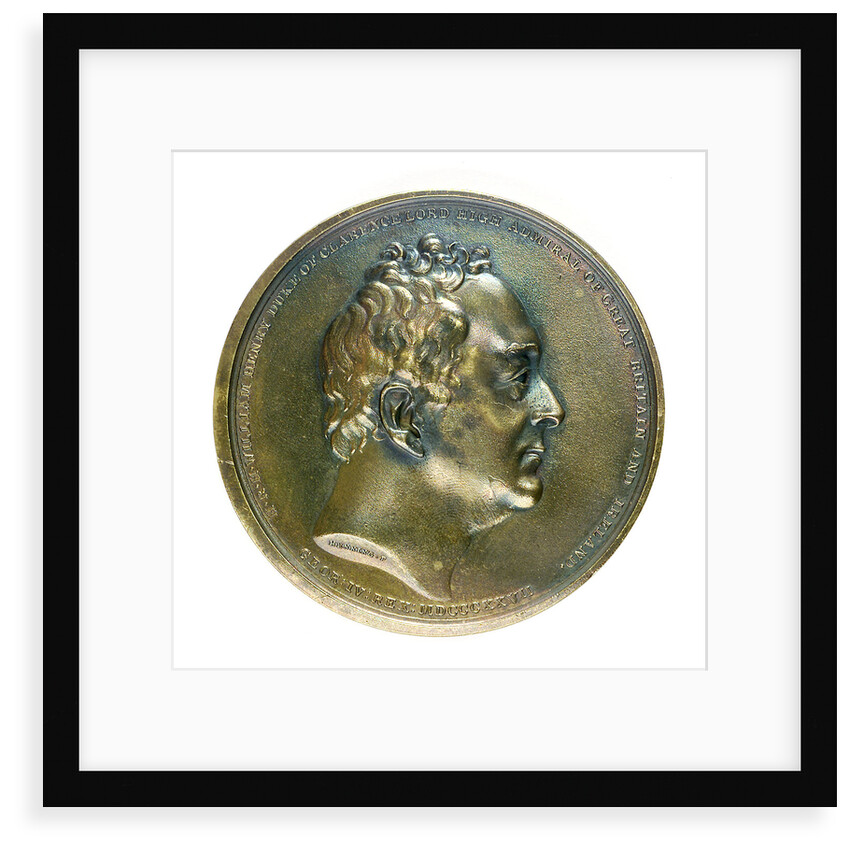 Medal commemorating the Duke of Clarence, Lord High Admiral; reverse by F. Henning