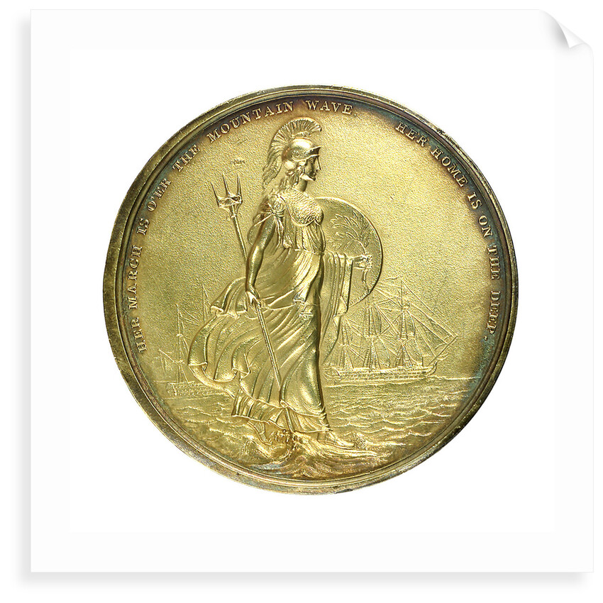 Medal commemorating the Duke of Clarence, Lord High Admiral; reverse by F. Henning