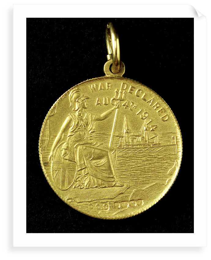 Medal commemorating the declaration of war, 1914; reverse by unknown