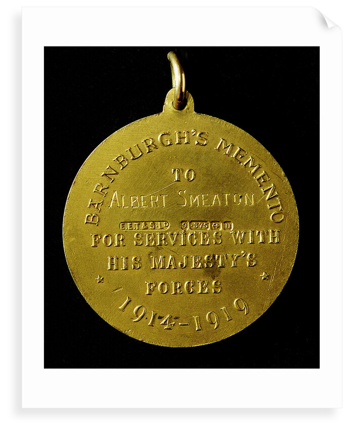Medal, Barnburgh's Memento; reverse by unknown