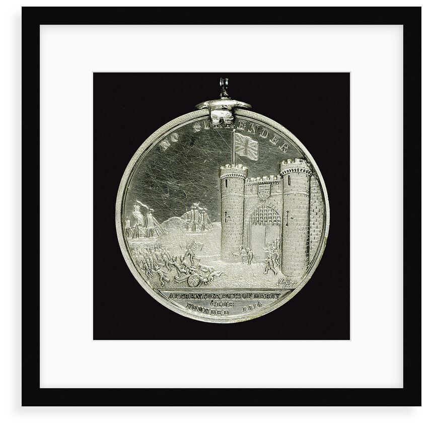 Medal commemorating the siege of Londonderry, 1688; reverse by W.S. Mossop