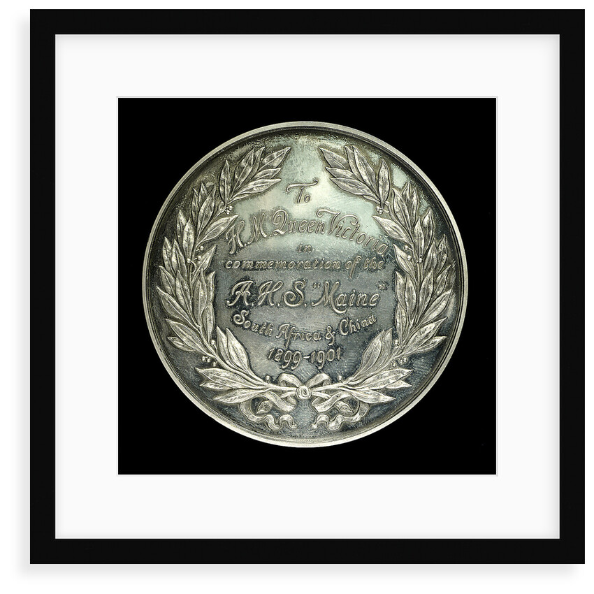 Medal commemorating AHS 'Maine' South Africa and China. 1899-1901; reverse by Tiffany & Co.