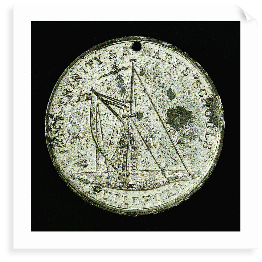 Medal commemorating Trinity & St Mary's Schools, Guildford; reverse by unknown