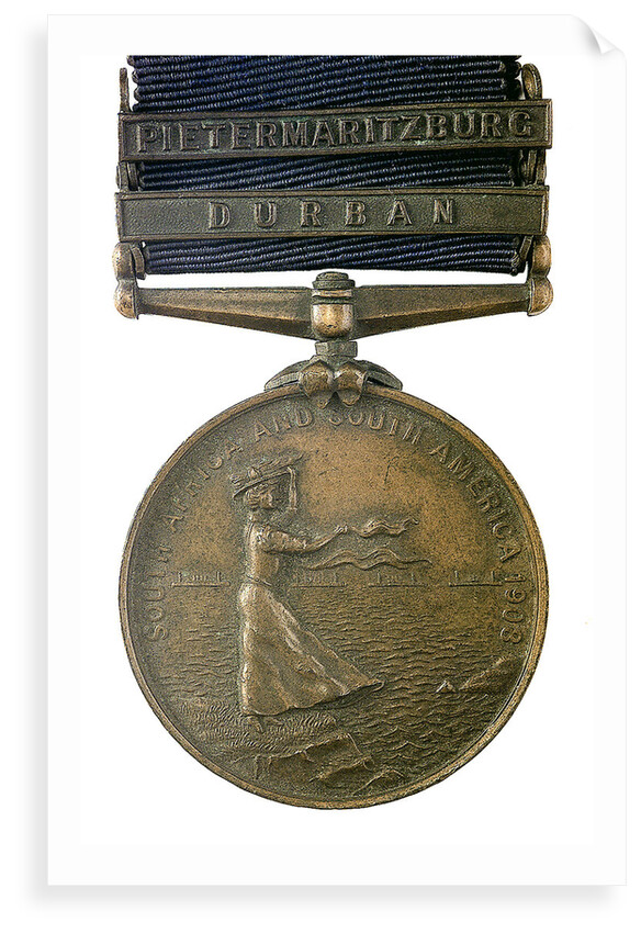 Medal commemorating the visit of the second Cruiser squadron to South Africa and South America, 1908; reverse by unknown