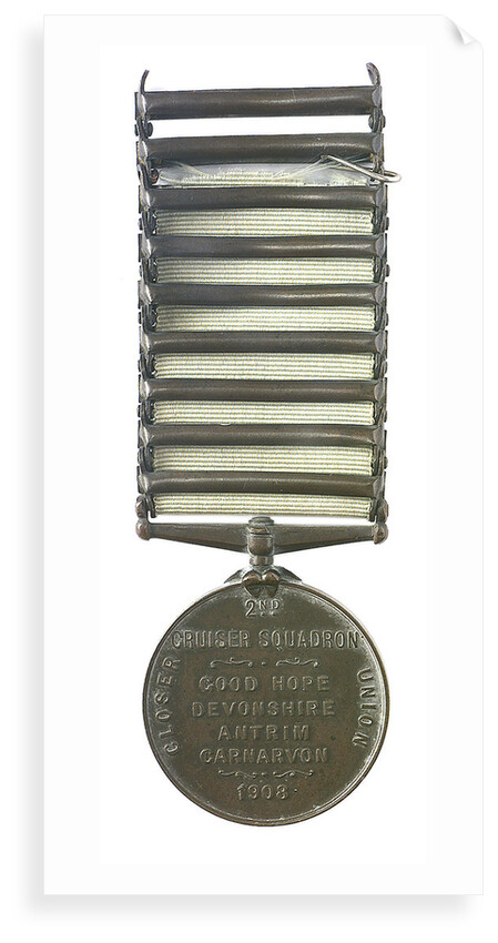 Medal commemorating the visit of the second Cruiser squadron to South Africa and South America, 1908; reverse by Unknown