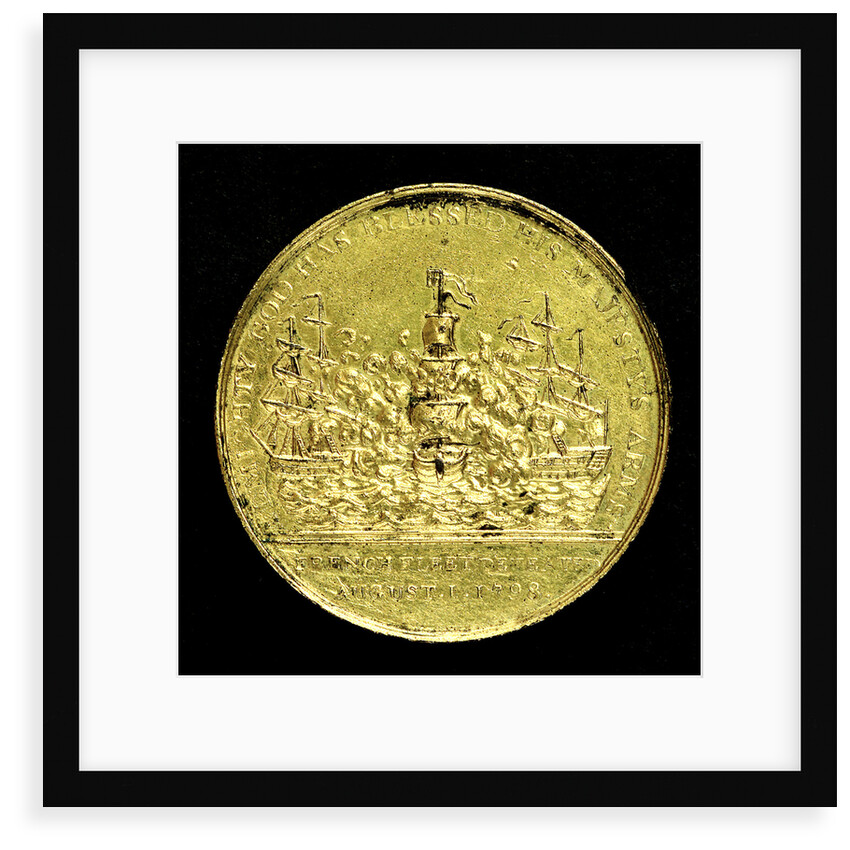 Medal commemorating the Battle of the Nile, 1798; reverse by T. Wyon