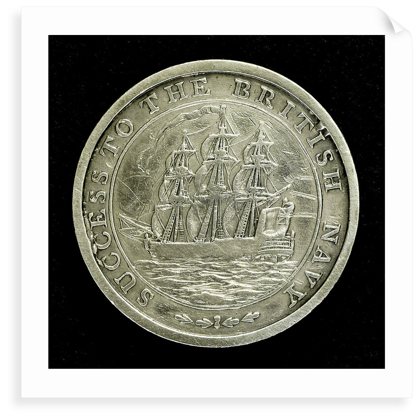 Medal inscribed success to the British Navy; reverse by unknown