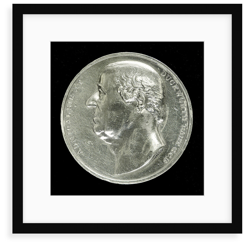 Medal commemorating Admiral Sir John Duckworth; obverse by George Mills