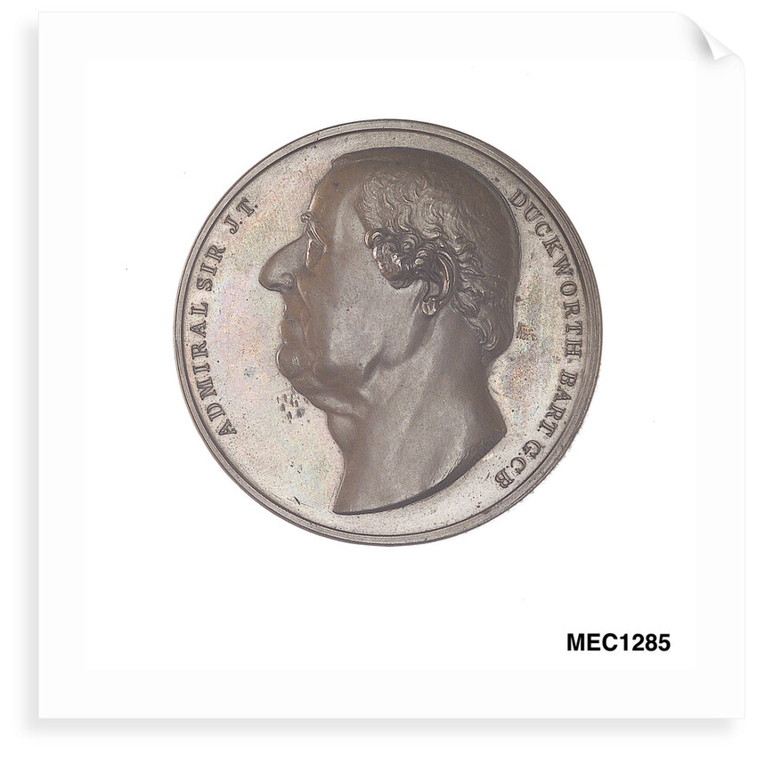 Medal commemorating Admiral Sir John Duckworth by George Mills