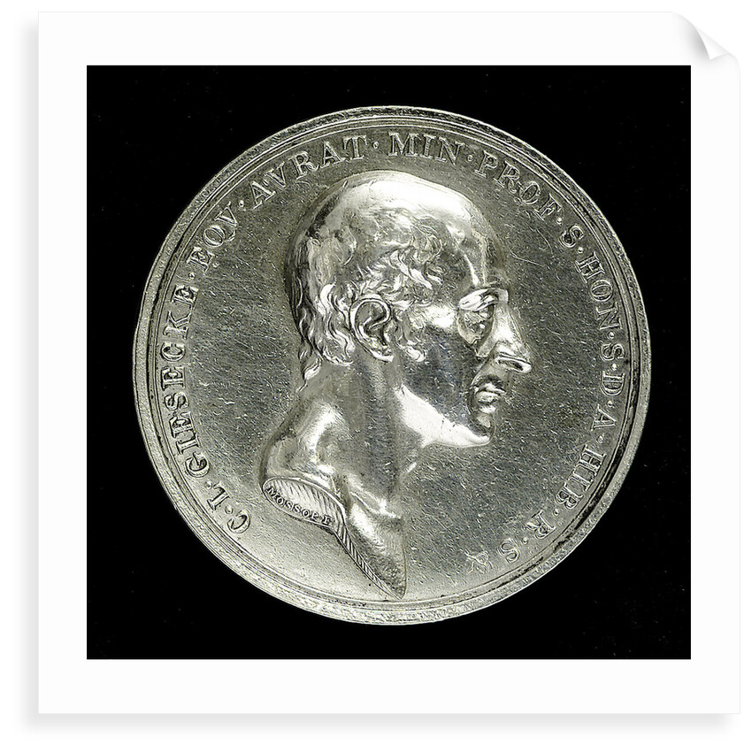 Medal commemorating Sir Charles Lewis Giesecke (1761-1833); obverse by W.S. Mossop